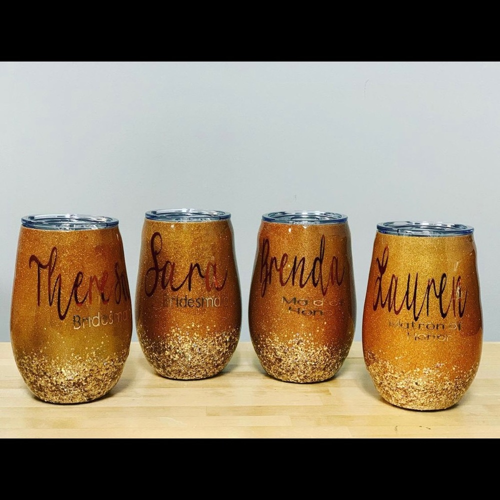 Custom epoxy tumblers